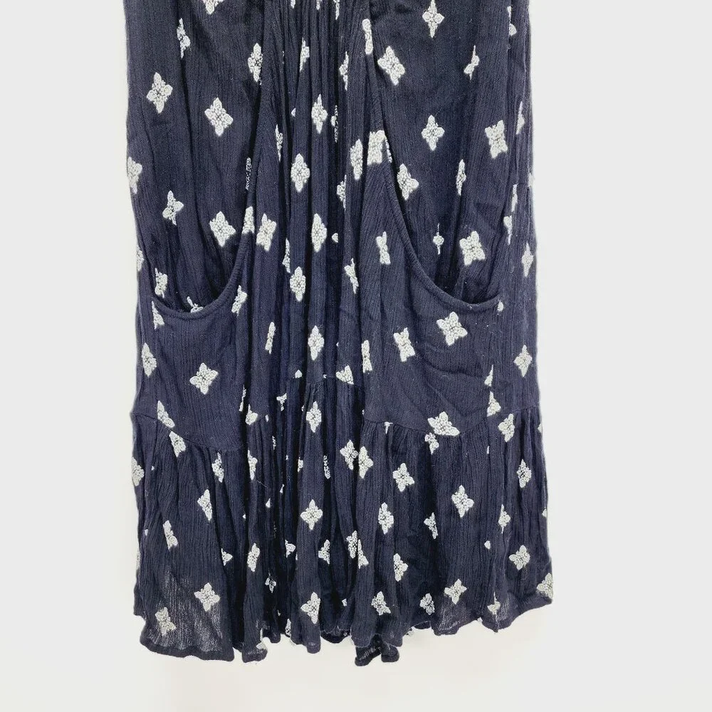 Free People Dress Womens Sleeveless Black & White Print Rayon Blend Size S - Picture 7 of 13